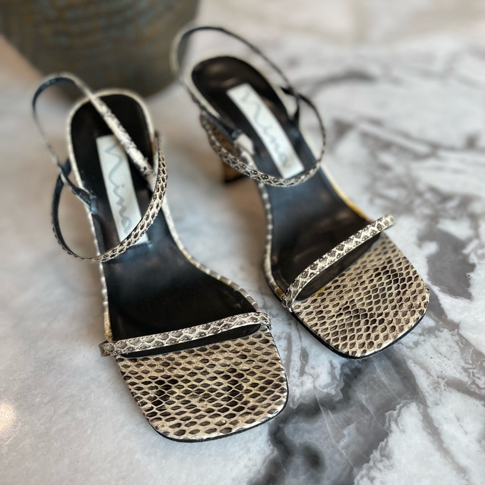 Nina Vantage Ombré Snake Heels